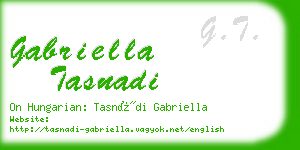 gabriella tasnadi business card